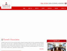 Tablet Screenshot of kamathassociates.com